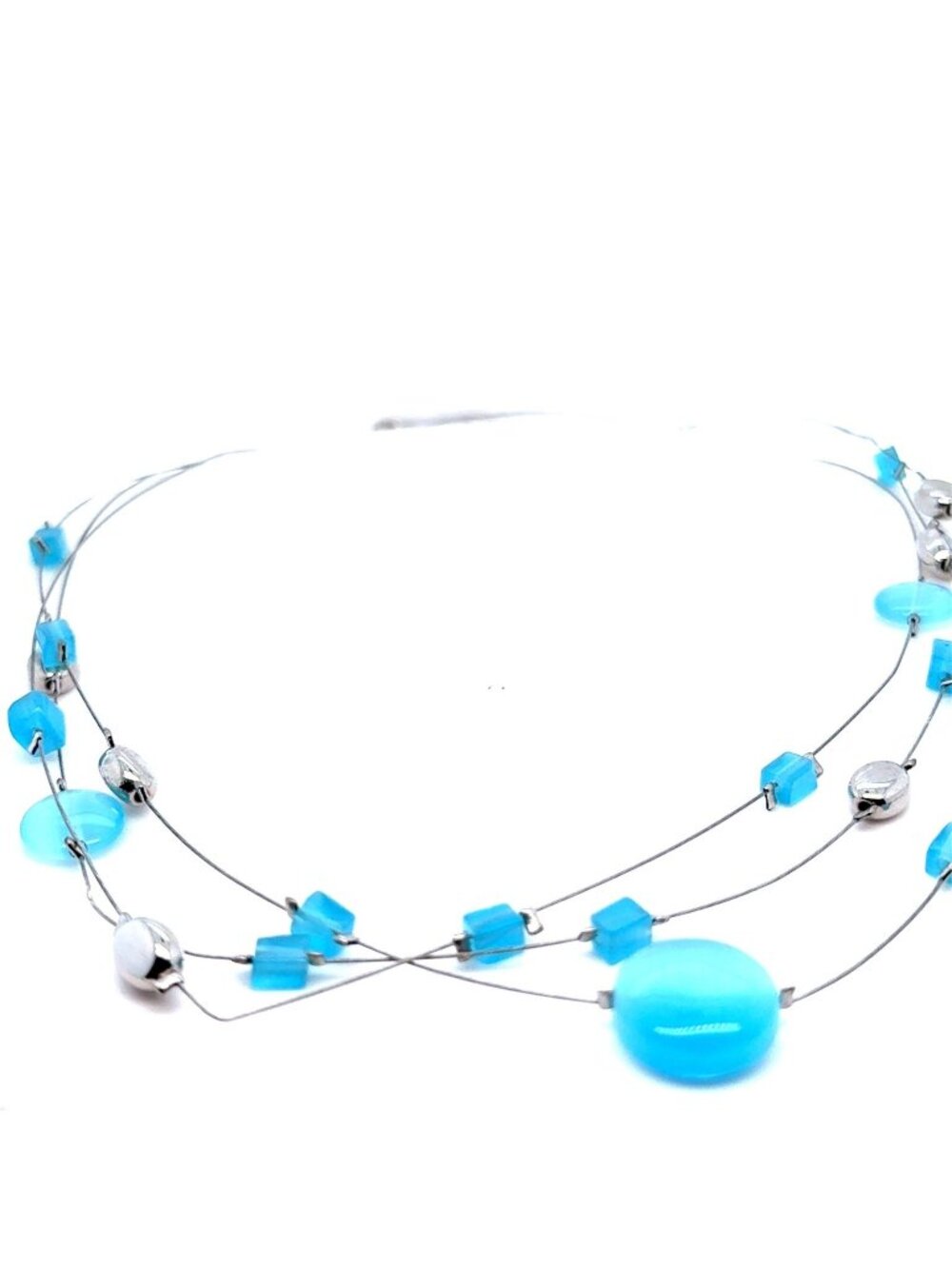 Lia Sophia Blue Beaded‎ Necklace